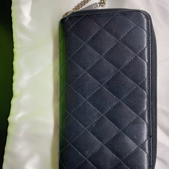 CHANEL CALFSKIN QUILTED CAMBON WALLET - Picture 10 of 16